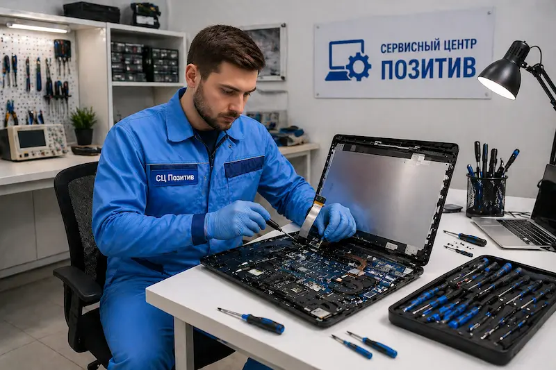 Замена шлейфа матрицы ноутбука в Кстово