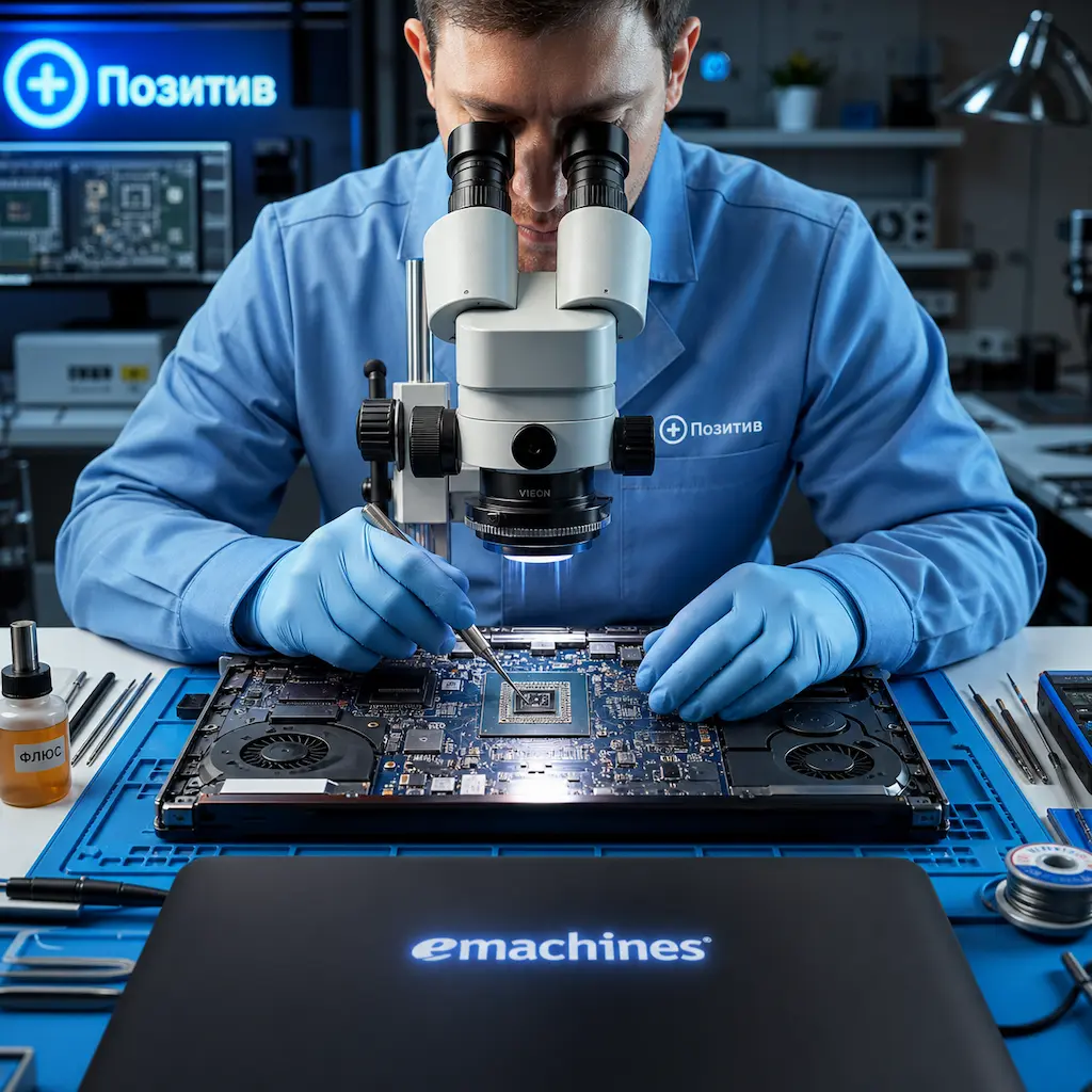 Замена видеокарты ноутбука Emachines в Кстово