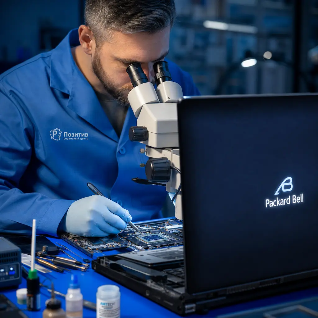 Замена видеокарты ноутбука Packard Bell в Кстово