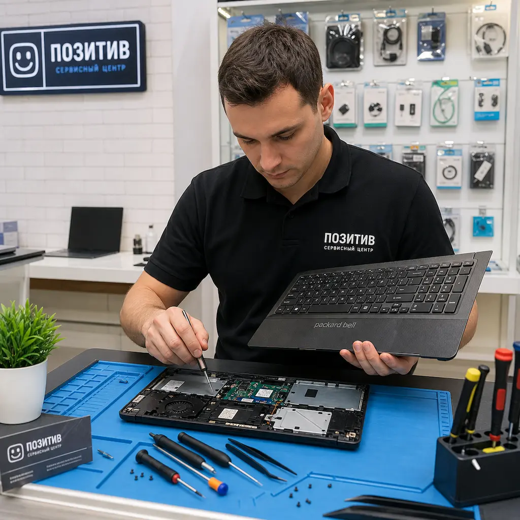 заменить клавиатуру на ноутбуке Packard Bell в Кстово