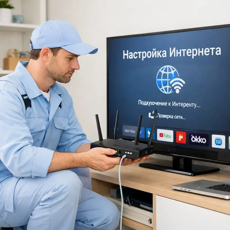 Настройка интернета на телевизоре в Кстово