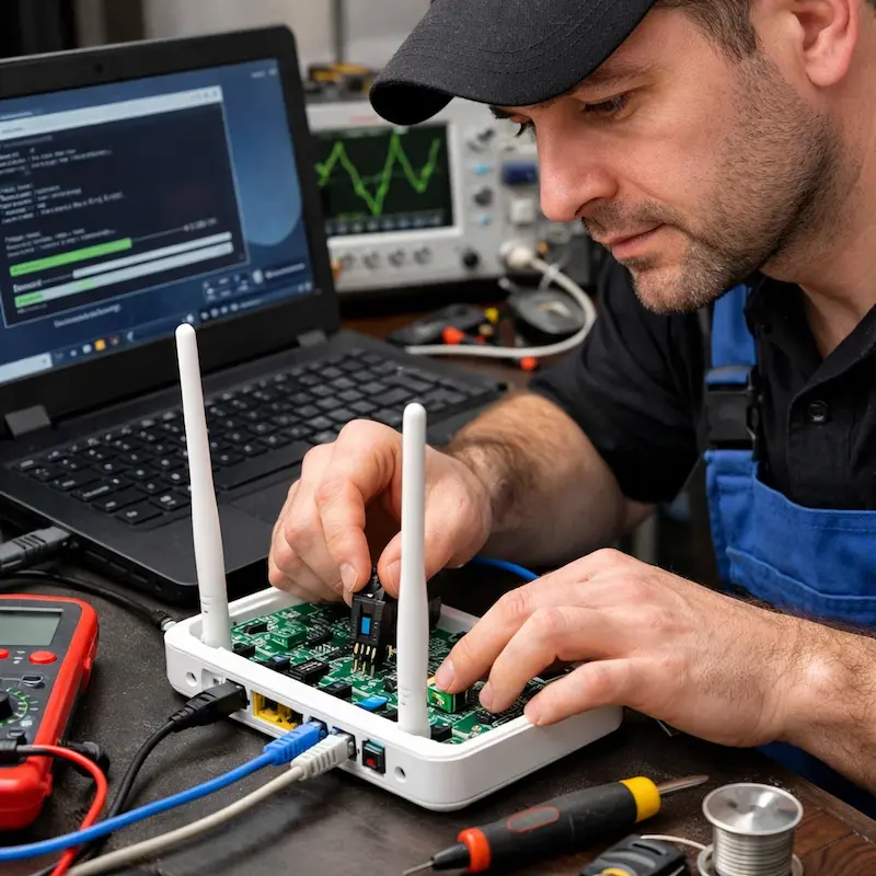 Перепрошивка WiFi роутера в Кстово