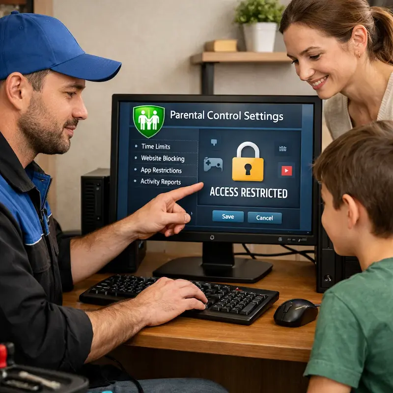 Родительский контроль на компьютере и ноутбуке в Кстово