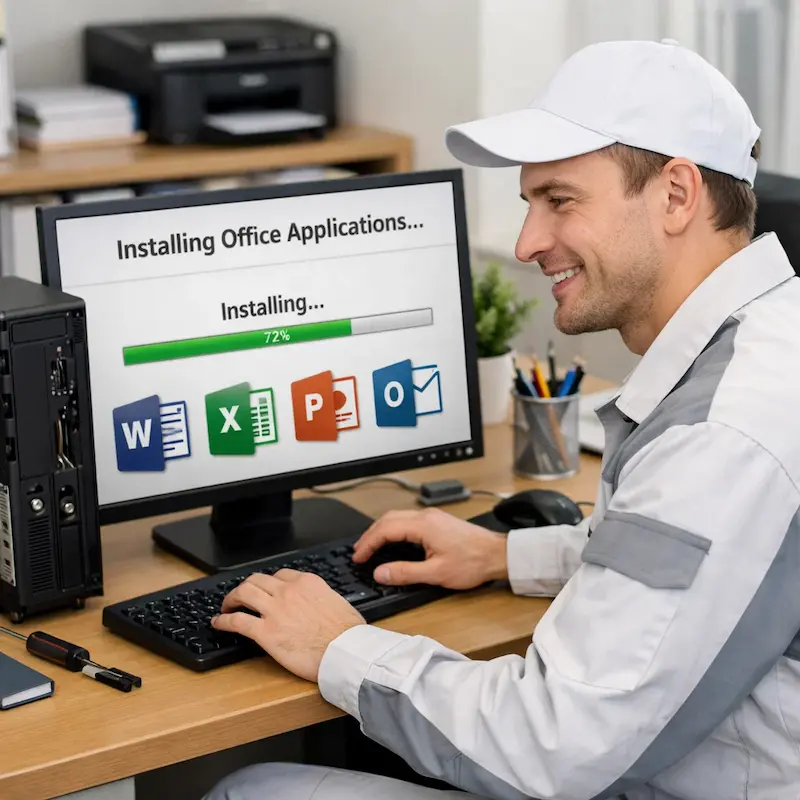 Установка и настройка программ на компьютере в Кстово