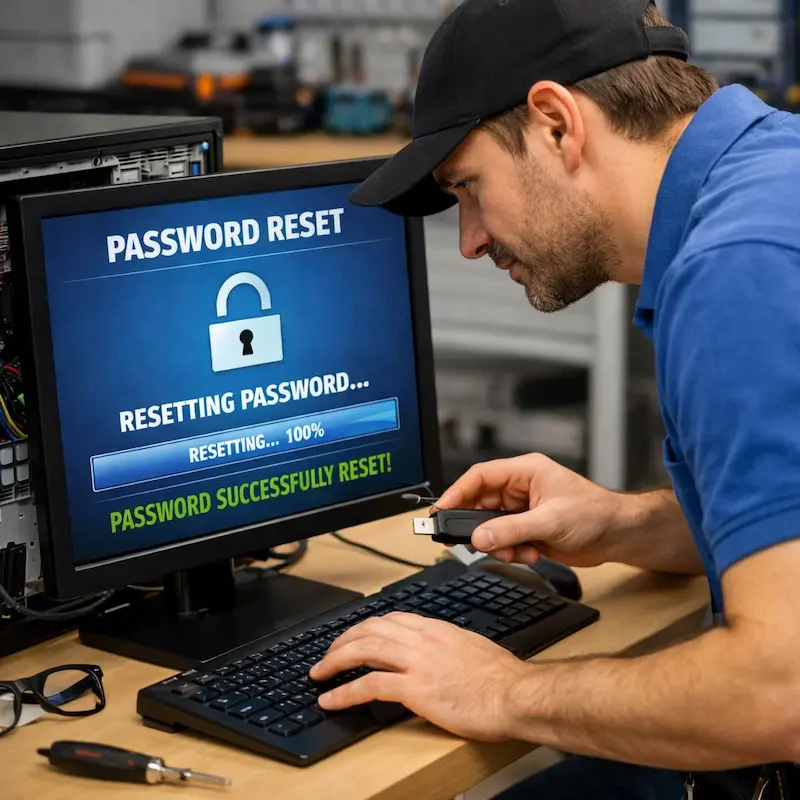 Сброс пароля от компьютера в Кстово