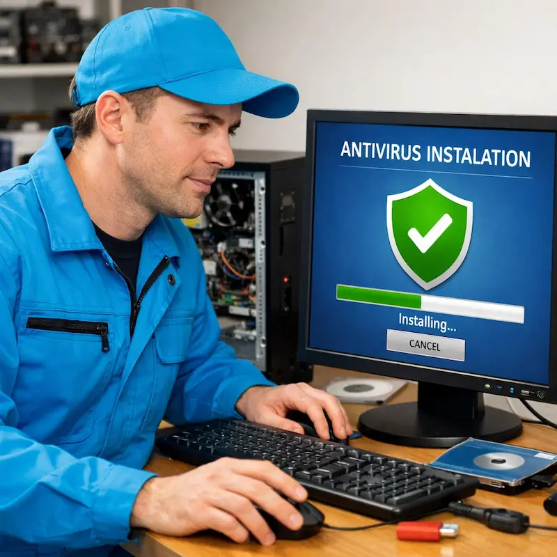 Установка антивируса на ноутбук в Кстово