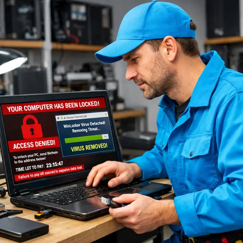 Поможем разблокировать компьютер и ноутбук в Кстово